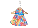 Reversible Simple Dog Dress Rainbow Showers