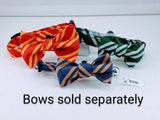 Wizard House Colors Collars with Pet Bows