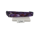 Purple Plaid Dog Collar
