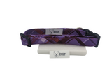 Purple Plaid Dog Collar