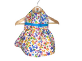 Reversible Simple Dog Dress Rainbow Violets