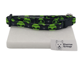 Green Aliens Breakaway Cat Collar