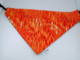 Orange Swirl Back of Skulls reversible bandana