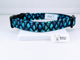 Blue Dragon Scales Dog Collar