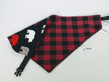 Buffalo Check and Bears Reversible Bandana