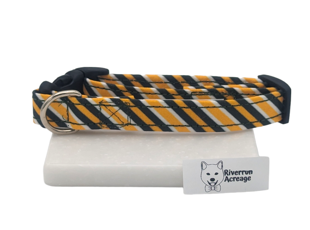 Packers Stripe Dog Collar Riverrun Acreage