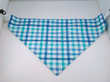 Light Blue Check Little Brother Reversible Bandana