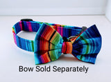 Light Spectrum Dog Collar with Bow