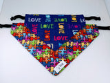 Love and Puzzle Pieces Reversible Bandana
