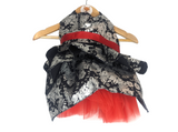 Metallic Flowers Tulle Pet Dress