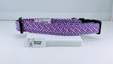 Purple Diamond Buckle Collar