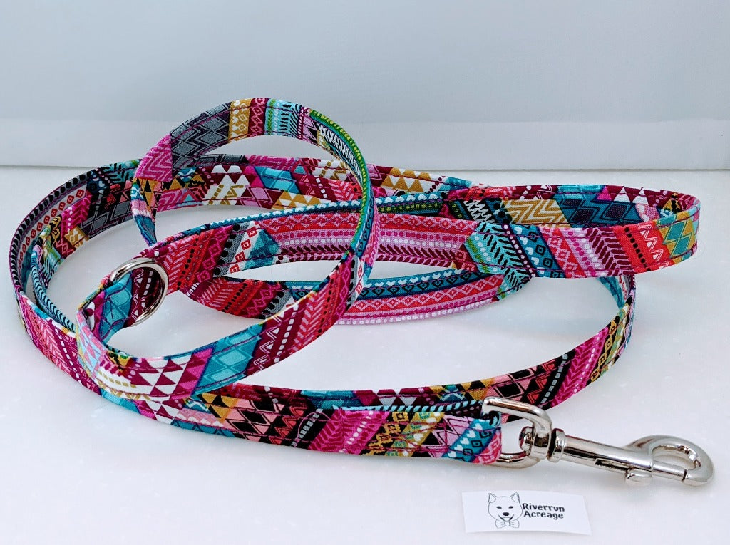 Quilted Fuchsia Leash