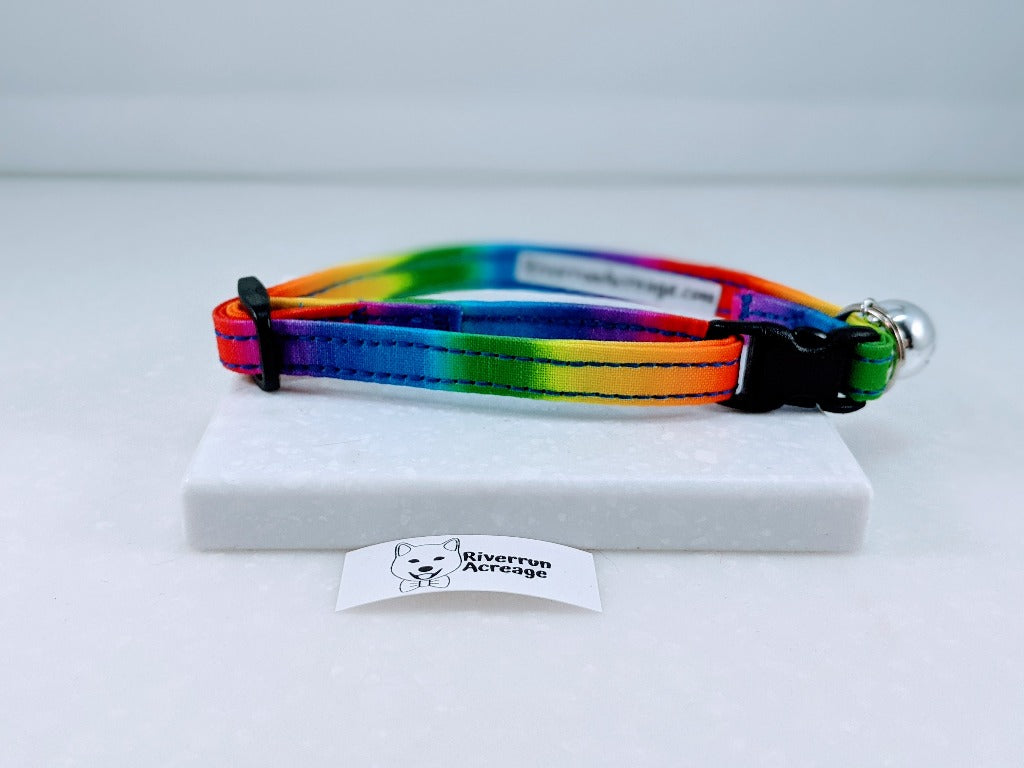 Rainbow Fade Cat Collar