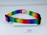 Rainbow Fade Dog Collar