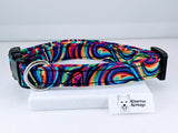 Rainbow Swirl Dog Collar