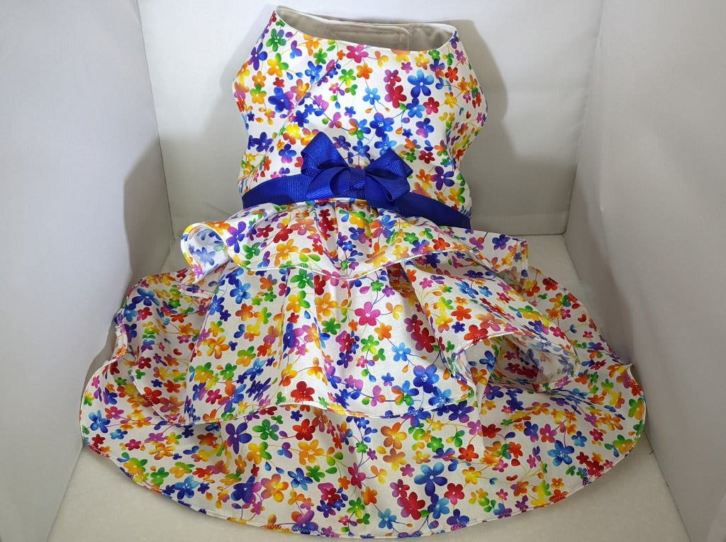 Rainbow Violets Pet Dress