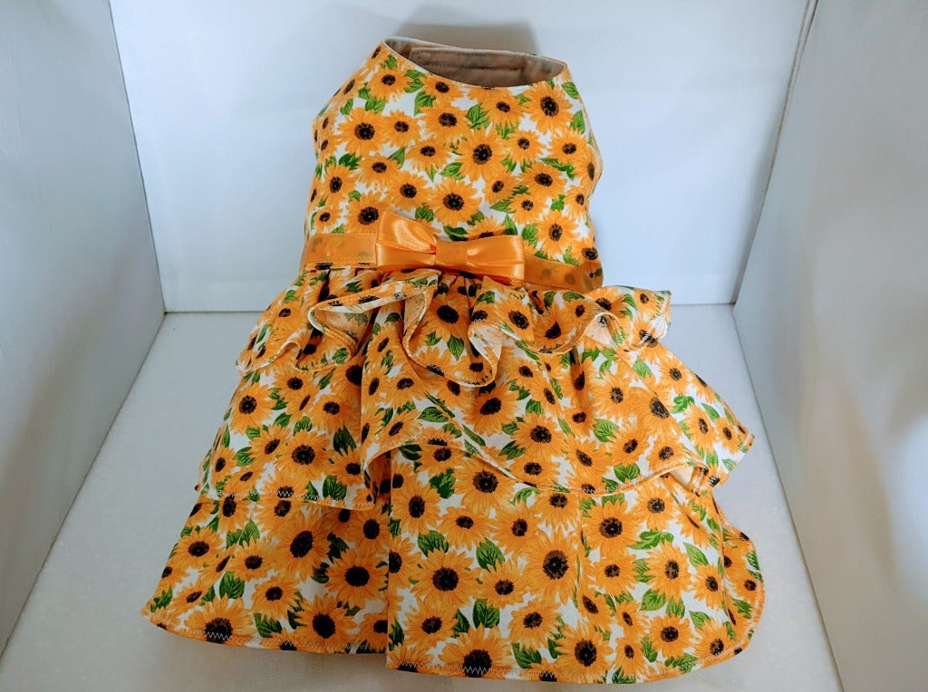 Sunflowers Dog Dress