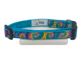 Tie Dye Ribbon Dog Collar