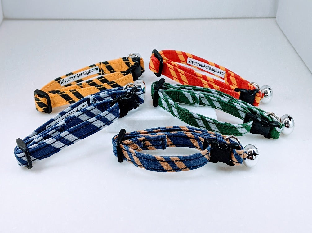 Wizard House Colored Cat Collars